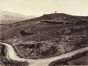 Pnyz-fjellet eller fjellet til de tretti tyrannene, Athen av Félix Bonfils