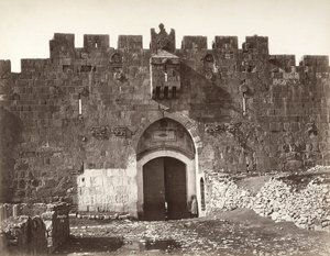 St. Stephen-porten i Jerusalem av Félix Bonfils