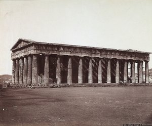 Theseus-tempelet på Akropolis i Athen av Félix Bonfils