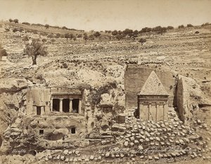 Graven til St. Hieronymus i Palestina av Félix Bonfils