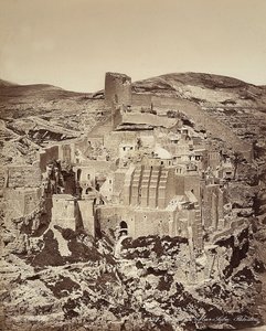 Utsikt over Mar Saba-klosteret, i Israel av Félix Bonfils