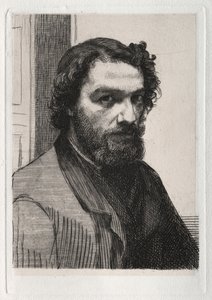 Alphonse Legros, 1861 trykt 1875. av Felix Bracquemond