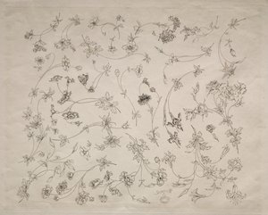 Blomsterdesign for tallerkener og border nr. 14, 1872. av Felix Bracquemond