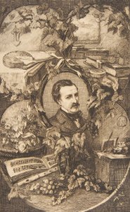 Frontispice for Champfleury's Friends of Nature, 1859. av Felix Bracquemond