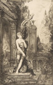 Mannen som jager formuen og den som venter på henne i sengen hans, 1886. av Felix Bracquemond