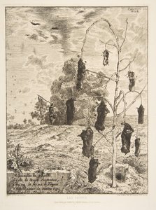 Føflekkene, 1854. av Felix Bracquemond