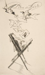 Fri og trofast, 1878. av Felix Bracquemond