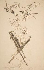 Fri og trofast, 1878. av Felix Bracquemond