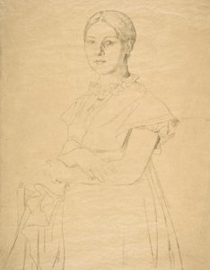 Madame Granger, etter Ingres, 1867. av Felix Bracquemond