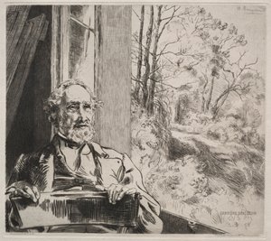Meyer-Heine, ca. 1872 av Felix Bracquemond