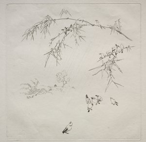Parisertjeneste (Haviland-tjenesten): Regn (nr. 10) av Felix Bracquemond
