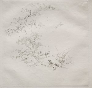 Parisian Service Haviland service: Tåke nr. 1, 1875. av Felix Bracquemond