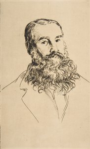 Portrett av Charles Leland, 1871. av Felix Bracquemond
