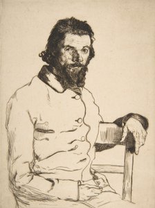 Portrett av Charles Meryon, 1853. av Felix Bracquemond