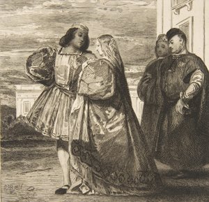 Venetian Promenade Venetian Promenade, 1863. av Felix Bracquemond