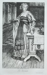 Tjeneren, etter H. Leys av Felix Bracquemond