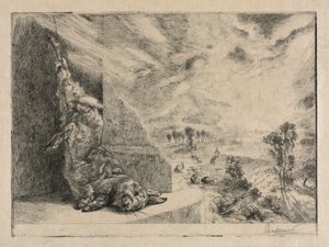 The Wild Rabbit, 1891. av Felix Bracquemond