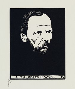 A Th. Dostoiewski, 1895 av Felix Edouard Vallotton