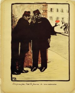 La oss ikke flytte, det er kommissærens kone av Felix Edouard Vallotton