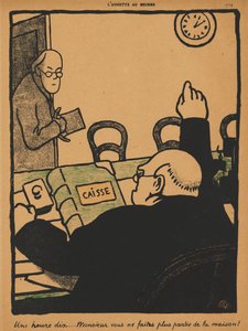 Crimes and Punishments XV, 772: Ten Past One, 1871. av Felix Edouard Vallotton