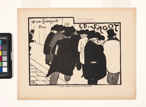 Ed Sagot - Lovers Of Prints (treblokktrykk) av Felix Edouard Vallotton