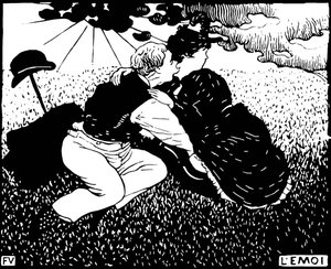 Selvet. Tresnitt av Felix Edouard Vallotton (1865-1925) av Felix Edouard Vallotton
