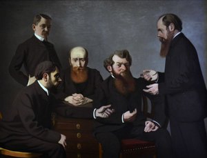 De fem malerne Fem malere: Félix Vallotton, Pierre Bonnard, Édouard Vuillard... 1902-1903. av Felix Edouard Vallotton