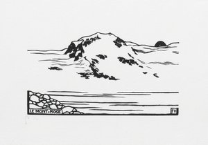 Mont-Rose, 1892 av Felix Edouard Vallotton