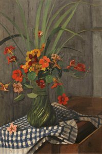 Nasturtiums; Capucines av Felix Edouard Vallotton