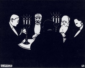 Poker, 1896 av Felix Edouard Vallotton