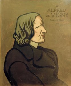 Portrett av Vigny, dekorativt maleri av Felix Edouard Vallotton
