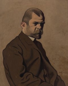 Portrett av Ambroise Vollard 1865-1939, 1902. av Felix Edouard Vallotton