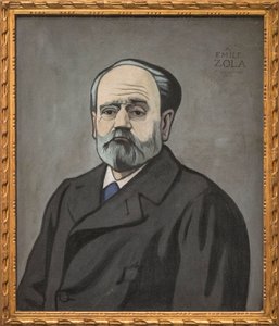 Portrett av Emile Zola av Felix Edouard Vallotton