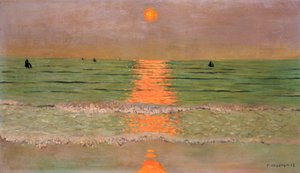 Solnedgang, 1913 av Felix Edouard Vallotton