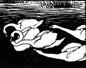 Svaner, 1892. av Felix Edouard Vallotton
