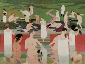 The Bath: Summer Evening The Bath at Summer Evening, 1892-1893 av Felix Edouard Vallotton