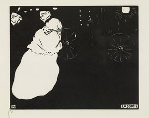 Avgangen, 1895 av Felix Edouard Vallotton