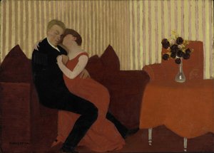 Løgnen Løgnen, 1897. av Felix Edouard Vallotton