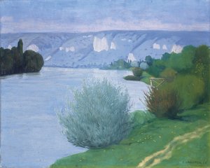 Seinen nær Les Andelys, 1916 av Felix Edouard Vallotton