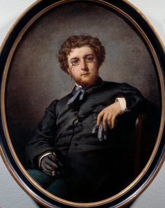 Portrett av George Bizet (1838-1875), fransk komponist. Maleri av Felix Henri Giacomotti (1828-1909). Paris, Musee Carnavalet. av Felix Henri Giacomotti
