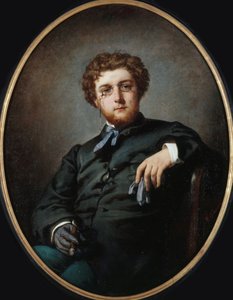 Portrett av komponisten Georges Bizet 1838-1875, ca 1865. av Felix Henri Giacomotti