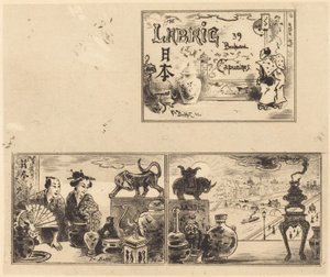 Adresse til Labric, 1876. av Felix Hilaire Buhot