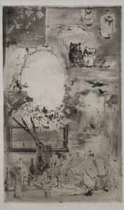 Dåp i japansk stil, 1887. av Felix Hilaire Buhot