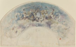 Tegning for en fan av Felix Hilaire Buhot
