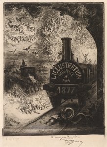Frontispice for L'Illustration Nouvelle: The Burial of the Burin av Felix Hilaire Buhot