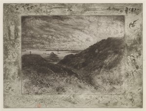 Cliff: Saint-Malo Bay av Felix Hilaire Buhot