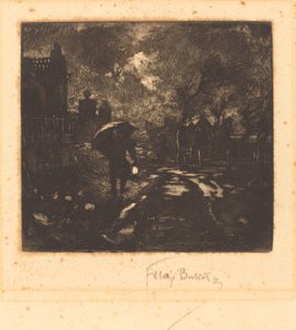 The Night Patrol Night Watch, 1878. av Felix Hilaire Buhot