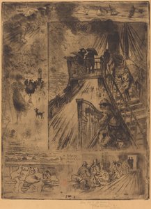 Passasjen Passasjen, 1879-1885. av Felix Hilaire Buhot