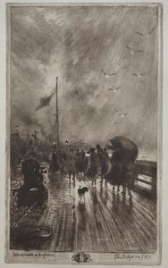 Lander i England, 1879. av Felix Hilaire Buhot