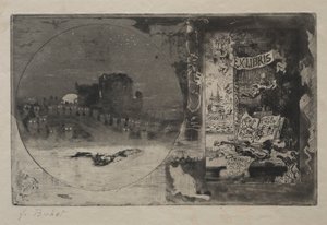 Uglenes slott av Felix Hilaire Buhot